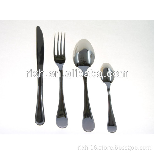high quality polshing titanium spork knife fork spoon